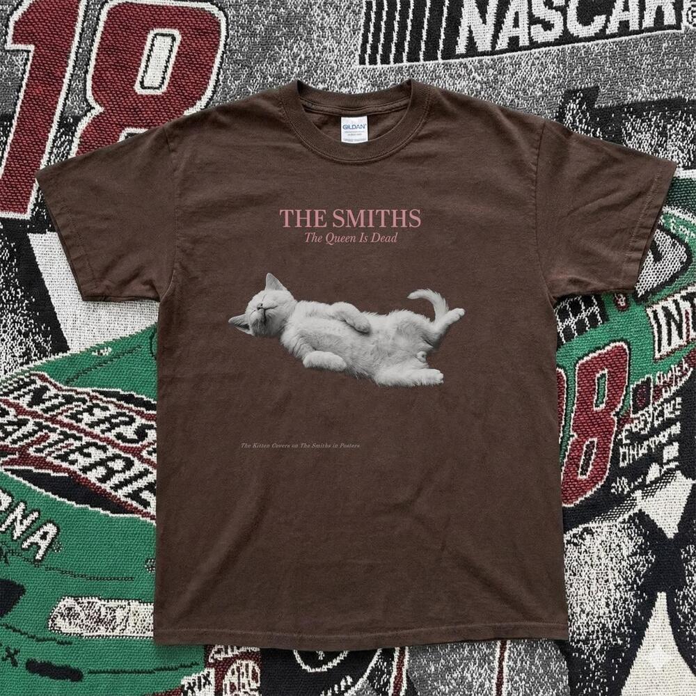 Brown The Smiths Cat T-Shirt